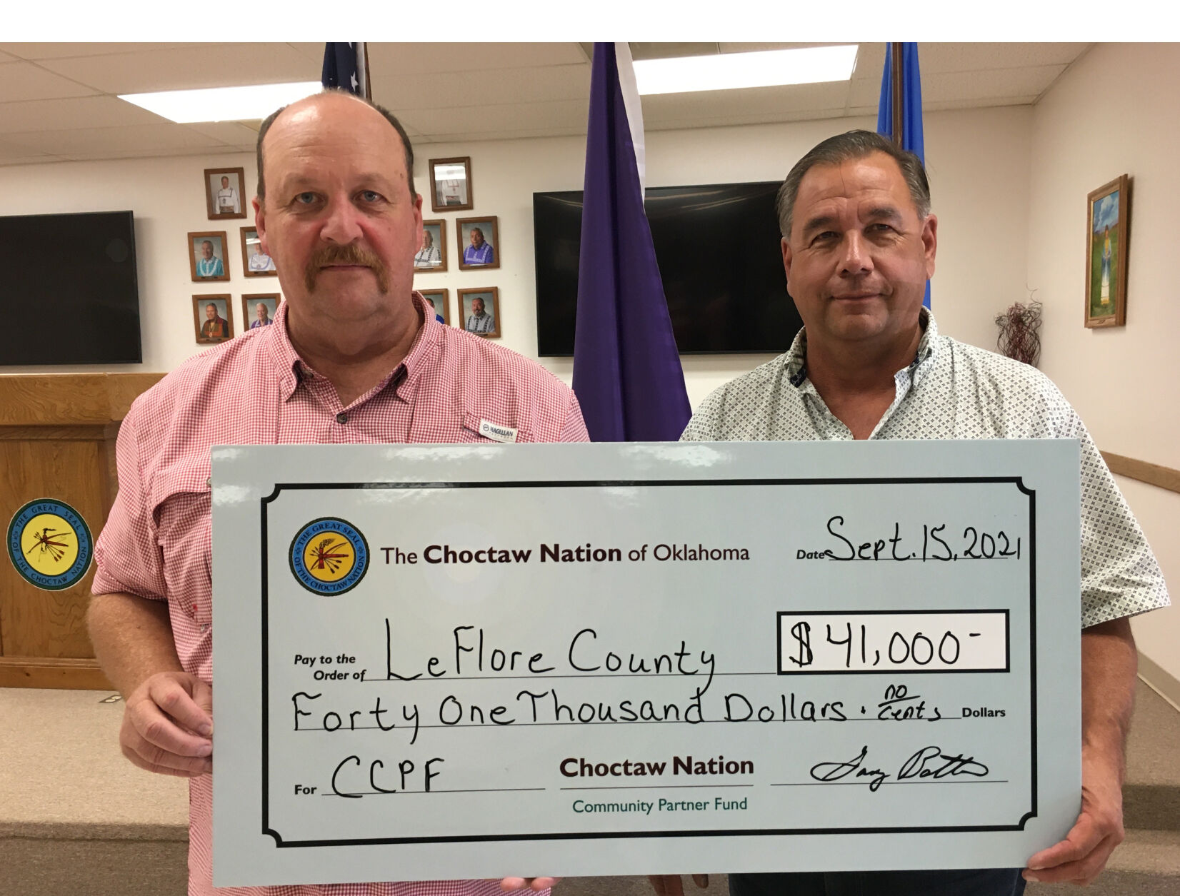 LeFlore County Gets Funds from Choctaw Nation